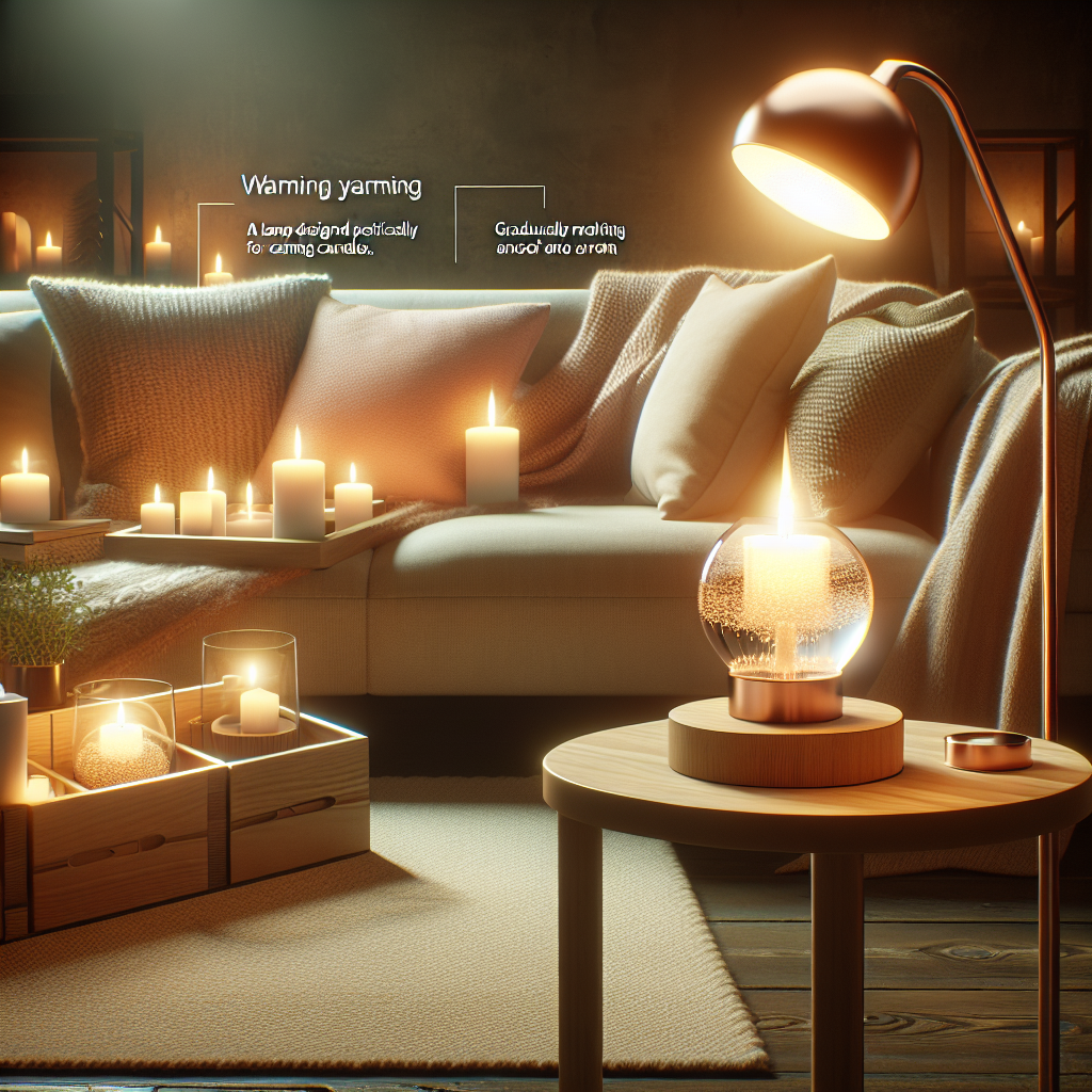 Create cozy ambience in your home with candle warming lamp