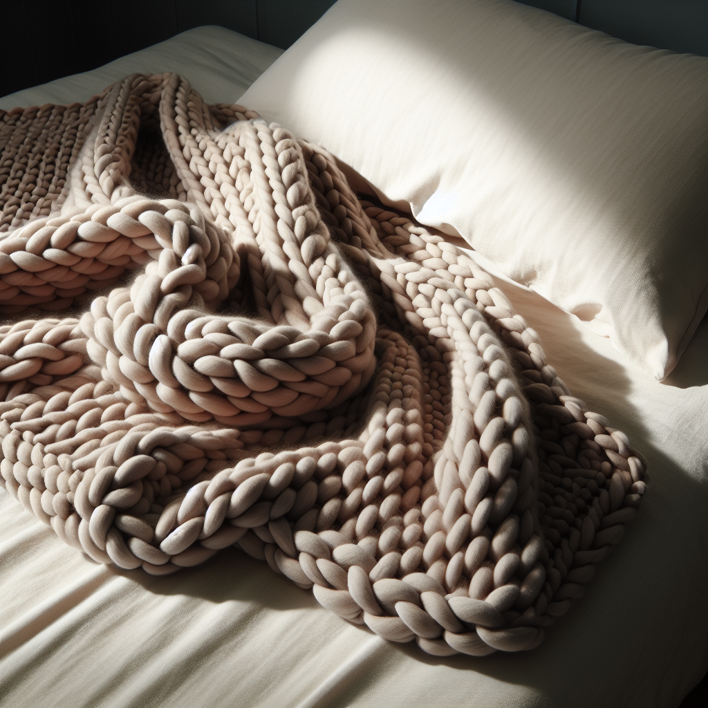 Cozy Up with Chunky Knit Bedding Blanket to Top Your Comfort