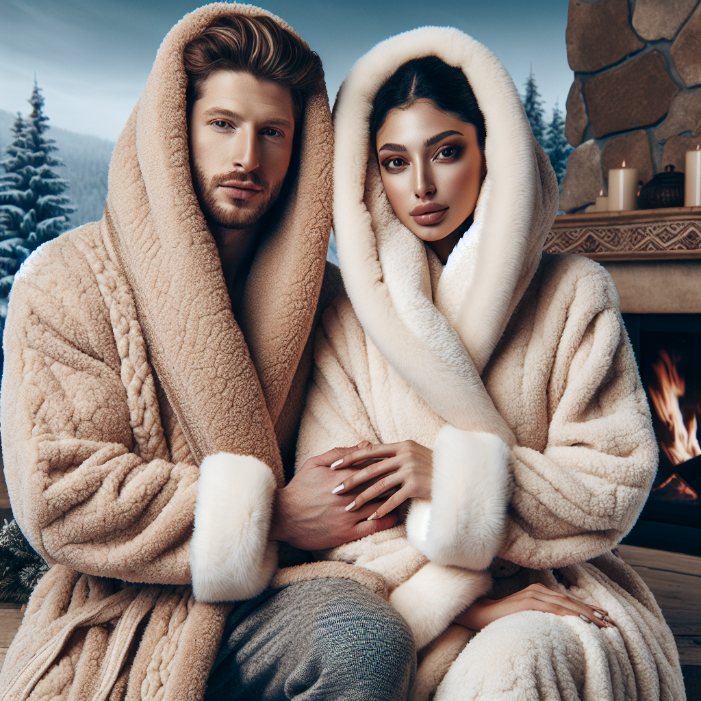 Stay stylish and cozy with a heated robe!