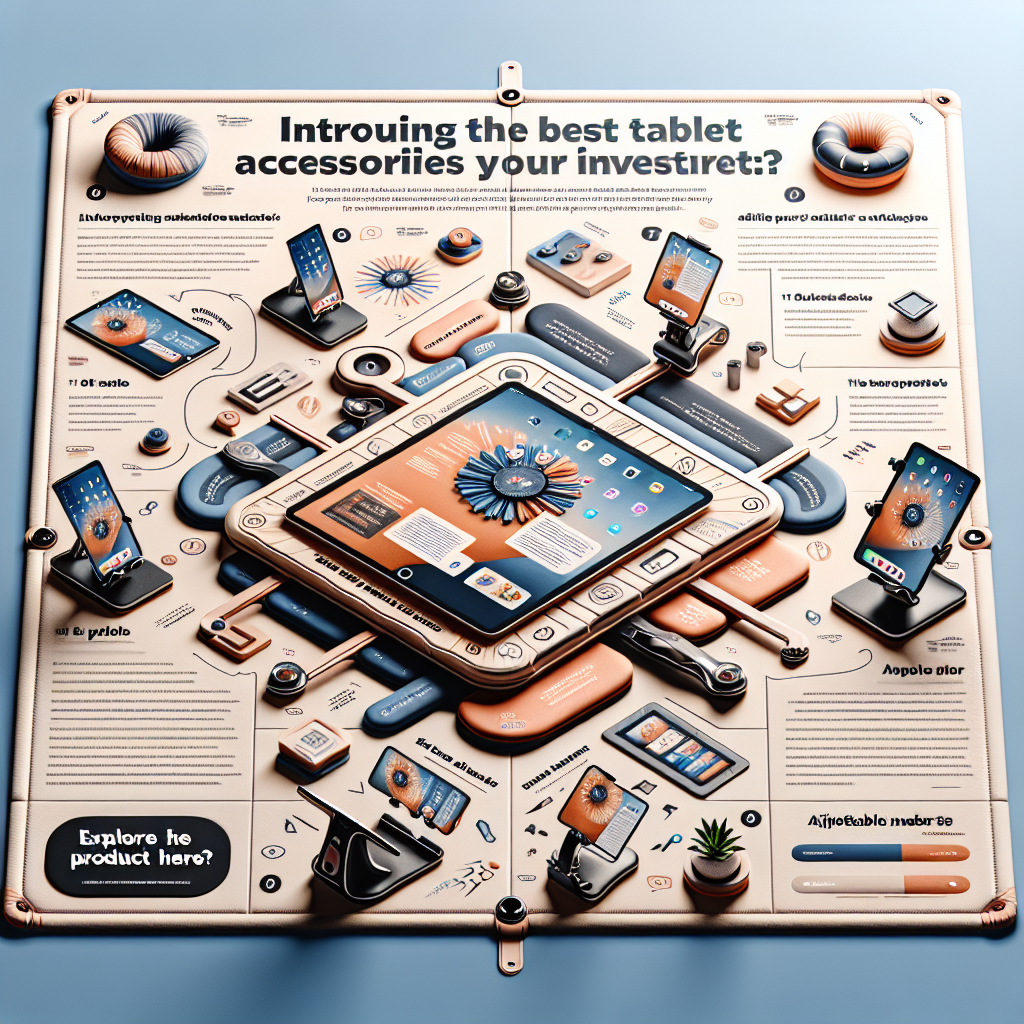 Top accessories for tablet stand pillow